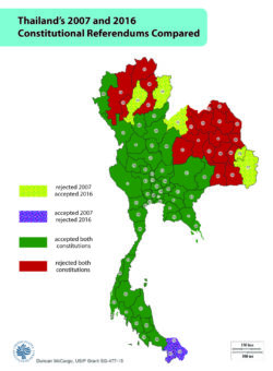 2016, 2007 Thai Referendum comparison Color